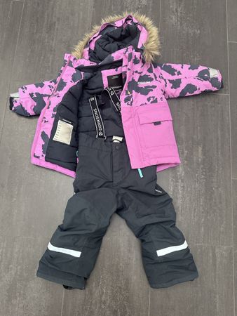 Didriksons Schneeanzug Set lila blau Grösse 90