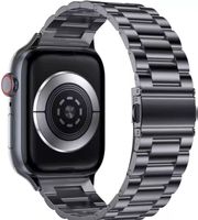 Armband Apple Watch Edelstahl schwarz 45mm