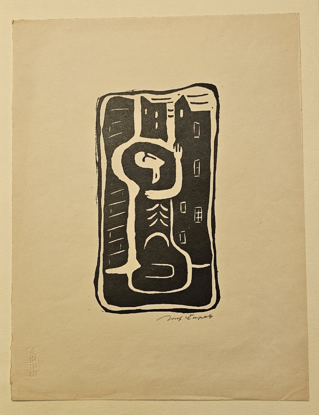 Grafica & Litografie: Josef Capek wichtiger Expressionist 1919 handsign. Kirchner  – Usato da Emmenbrücke venduto da Kunstankaufverkauf 6