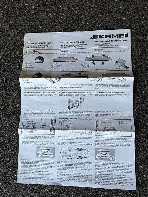 Box da tetto: Dachbox Kamei Corvara 475 – Usato da Wollerau venduto da Mountainside 3