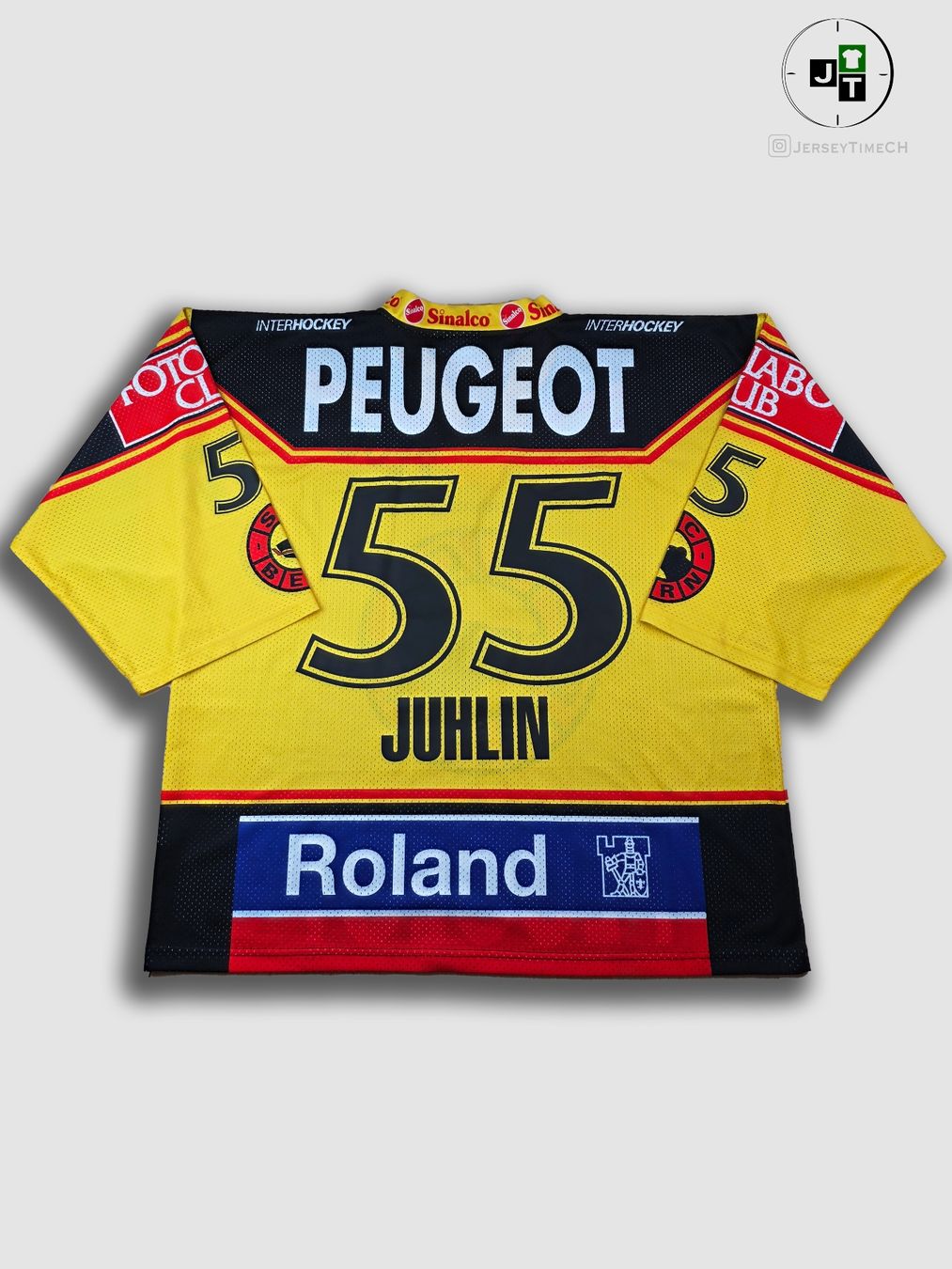 Canottiere & Pantaloni: #55 JUHLIN SC BERN TRIKOT – Usato da Lüchingen venduto da Jersey_Time 1