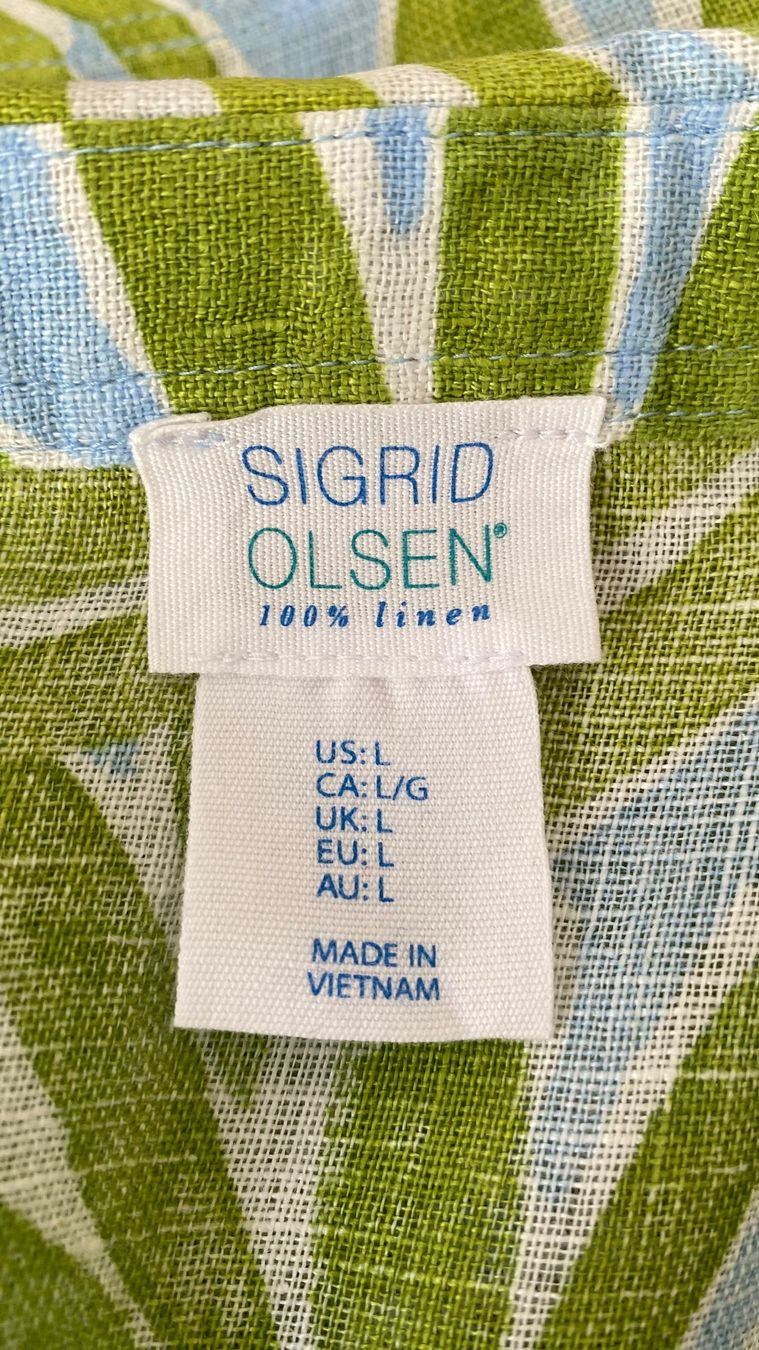 Chemisiers: Leinenbluse von Sigrid Olsen Grösse L – D'occasion à Oberwil BL par Leni-Mischi 3