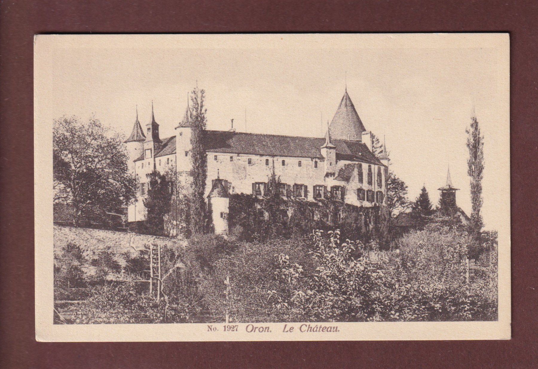 Cartes postales: ORON - Le Château – D'occasion à Pully par nicecards-shop