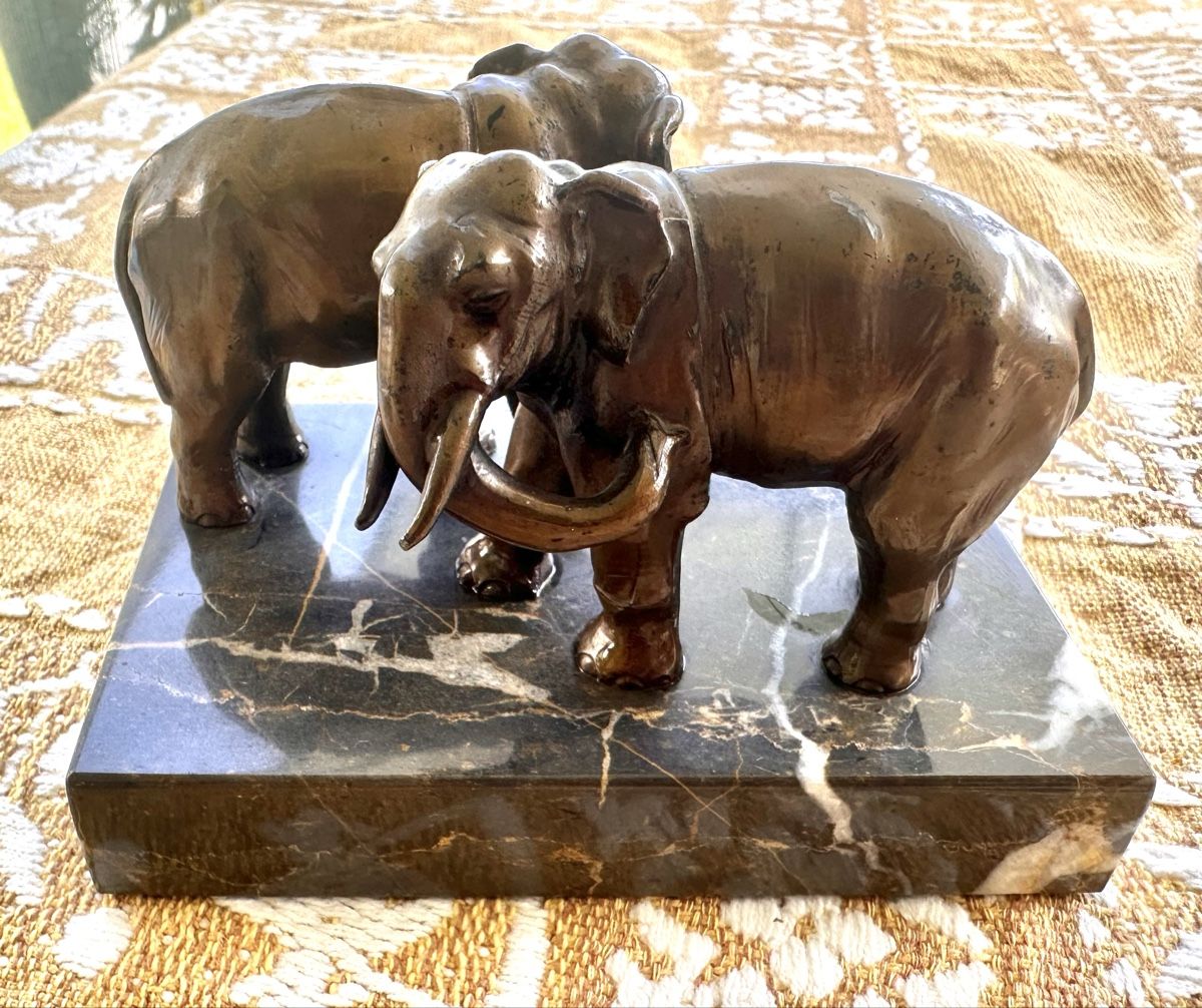 Sculture & Statue: Bronze-Elefanten 14x8cm – Usato da Toffen venduto da Bazzolino
