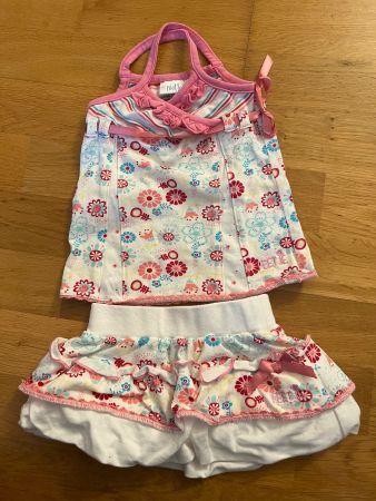 süsses Mädchen Set (Baby Röckli und Trägershirt)Grösse 62