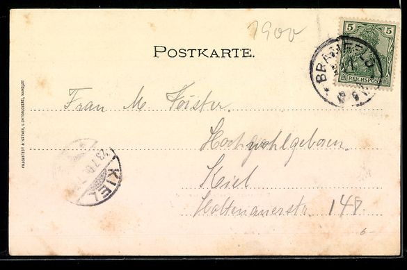 Cartoline postali: Blumengruss-AK Hamburg-Bramfeld, Restaur – Usato da Berlin venduto da bartko-reher 1