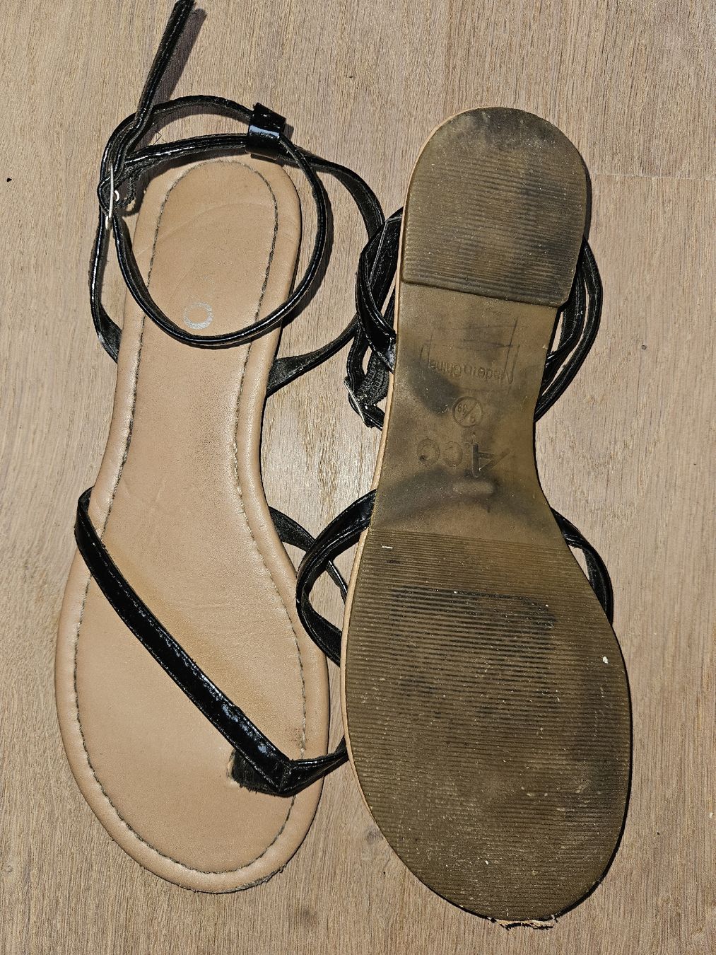 Scarpe da donna: Elegant Black Summer Sandals A.Co, Size 39, – Usato da Appenzell venduto da Thename___ 2