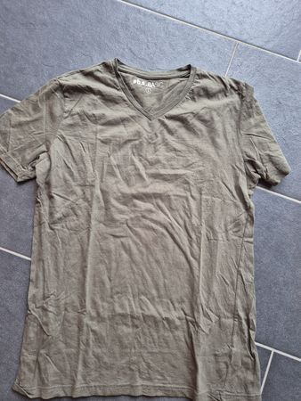 T-Shirt, BASIC Herren, Olivgrün, Gr. L