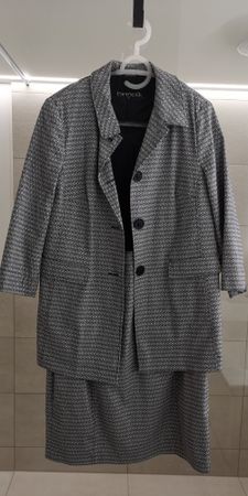 Bianca Damen Kostüm Set, Gr. 40, blau/weiss, Top Zustand