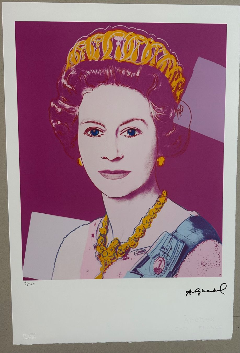 Dipinti: Warhol: Queen Elizabeth, POP Art 91/100 – Nuovo (secondo la descrizione) da Meilen venduto da Smgdesign