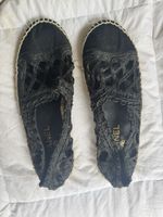 Chanel Espadrilles Raffia Noires, Taille 40