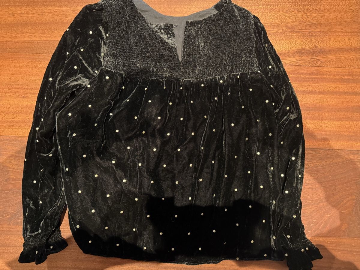 Sezane Camicette: Sezane Bluse Schwarz / Gold – Usato da Küsnacht ZH venduto da Bpn18 1