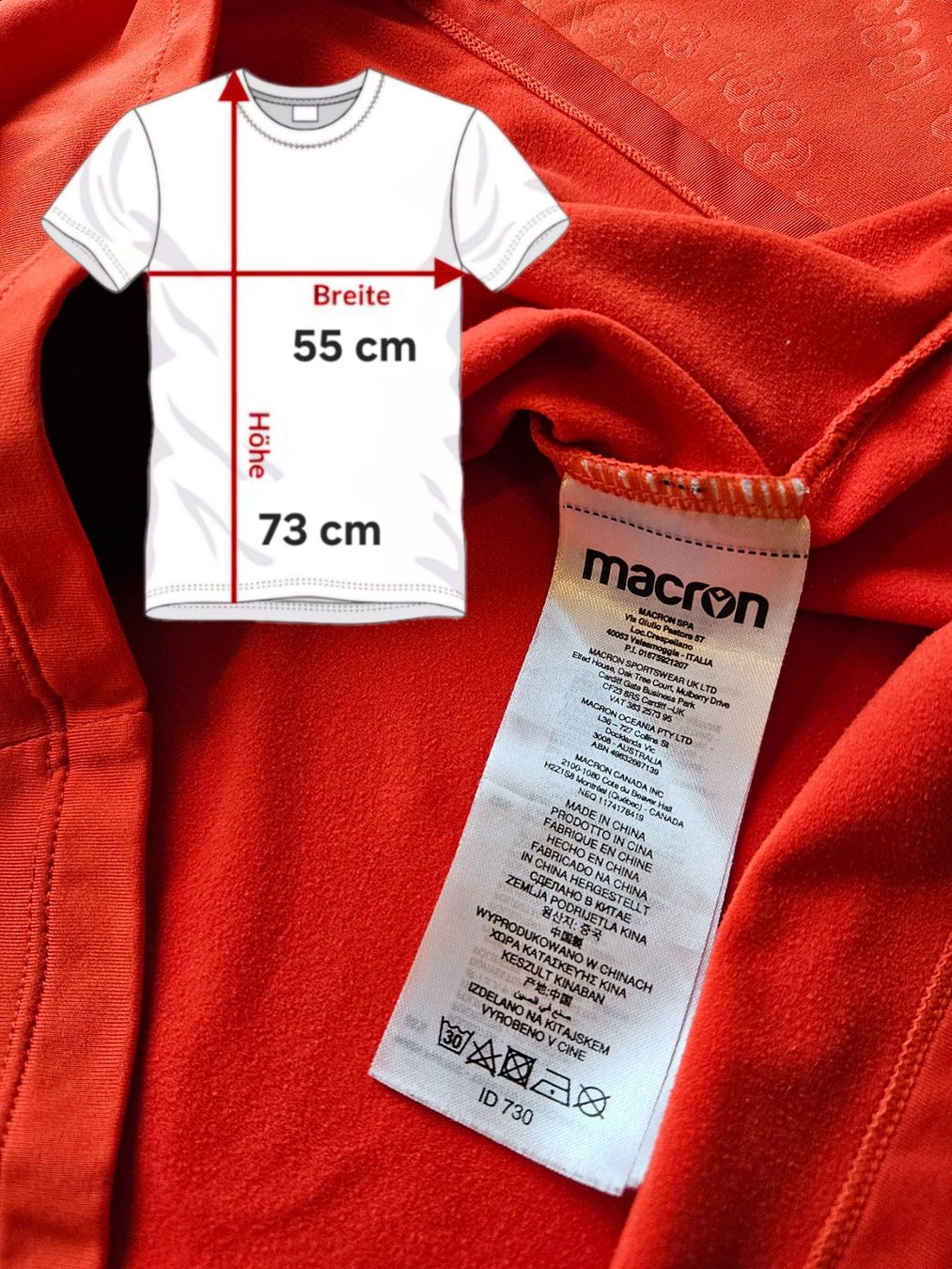 Canottiere & Pantaloni: FC Basel Trainingsoberteil Macron Grösse L FCB Jacke – Usato da Hägglingen venduto da United-Village-Trade 3
