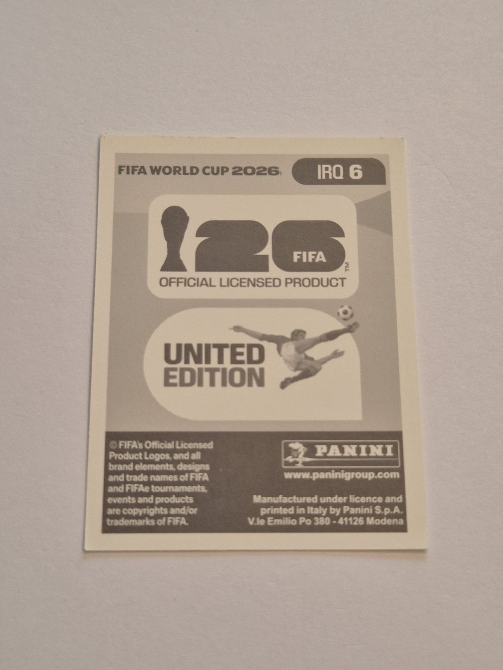 Panini Carte collezionabili: Panini Merchas Doski IRQ 6 – Nuovo (secondo la descrizione) da Romanens venduto da ozgore 1