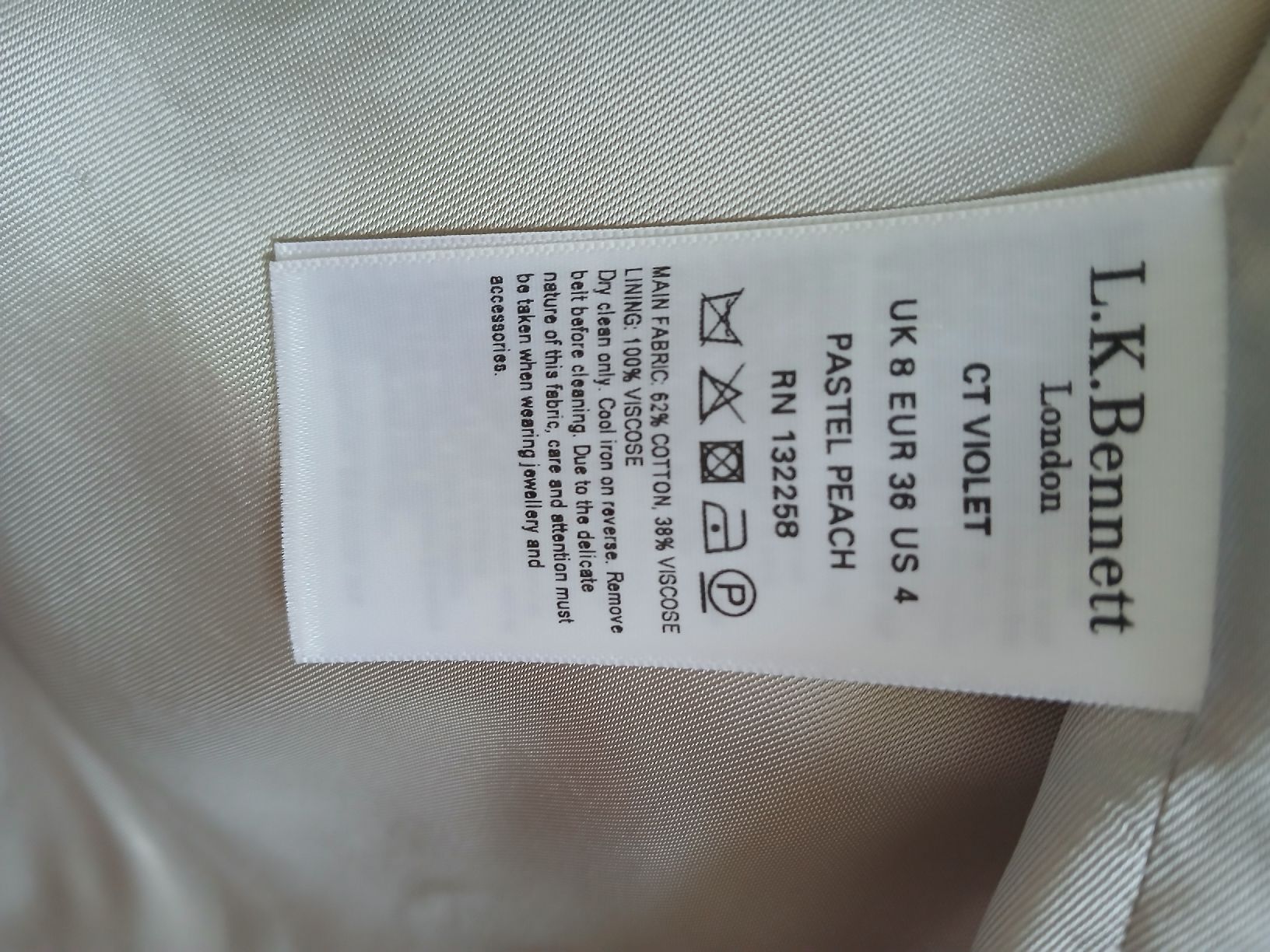 Cappotti: L.K. Bennett Coat, UK 8, Peach, Perfect for Spring! – Usato da Dübendorf venduto da LoRi-2026 4