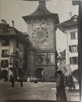 Privatfoto 1908 Bern Zeitglockenturm, animiert, 12x12 cm