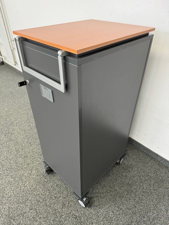 Steelcase Moby Roll-Caddy - Anthrazit-Buche - mit (Gebraucht) in ...