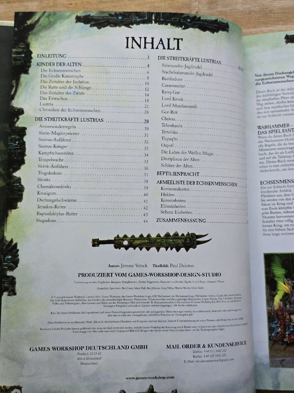 Bücher: Warhammer Echsenmenschen Armeebuch gebraucht 2012 – Gebraucht aus Güttingen von Odhin 1