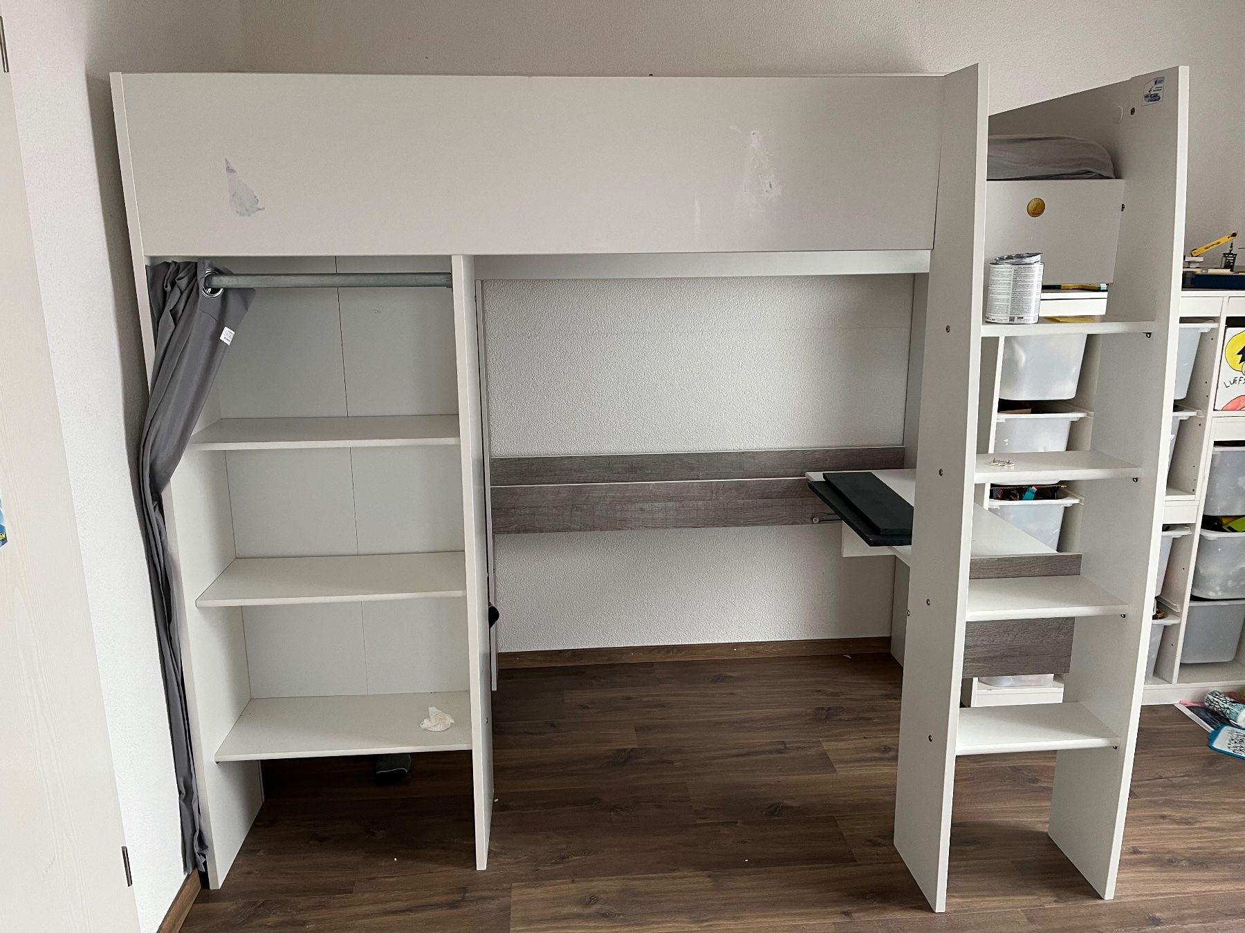 Letti: Lit mezzanine avec bureau et rangement – Usato da Dompierre FR venduto da matmath 1