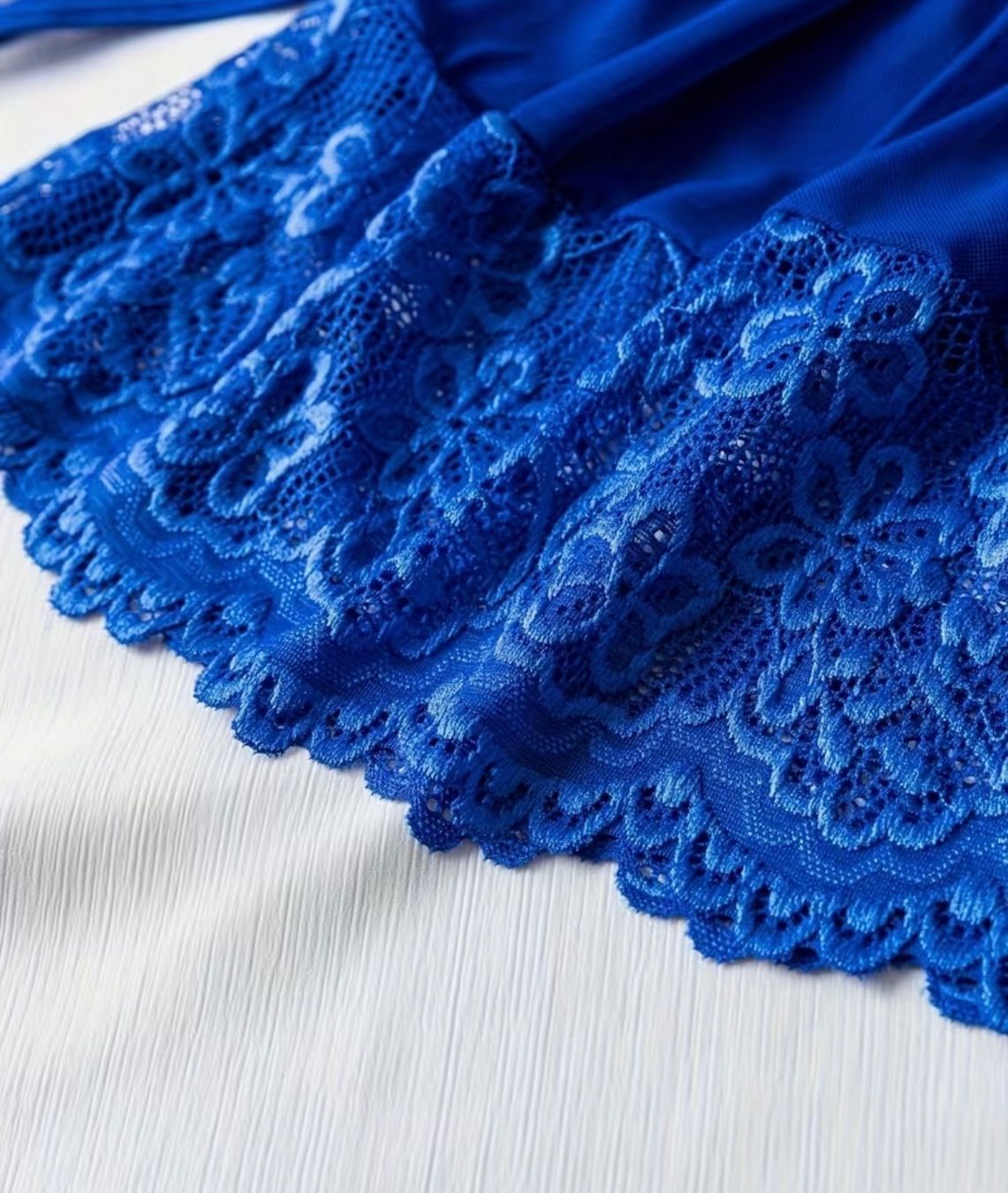 Altra biancheria intima: Negligee-Spitzennachthemd-String-Spitzen-Königsblau Grösse S – Nuovo (secondo la descrizione) da Teufenthal AG venduto da MeineSchatztruhe 3