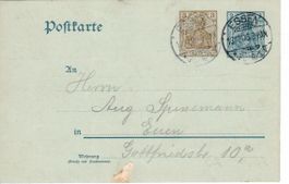 PK,  Ganzsache 1906 deutsches Reich