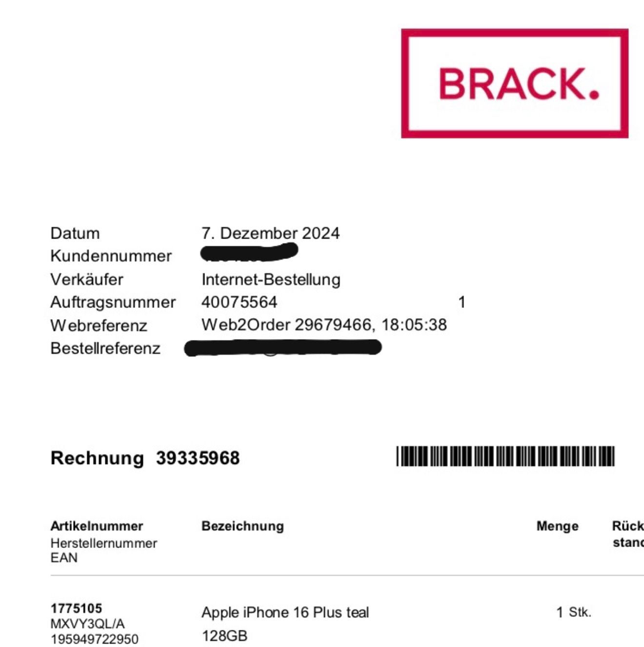 Apple Handys / Smartphones: iPhone 16 Plus 128 GB Teal, ab 1.- – Neu (gemäss Beschreibung) aus Walenstadt von flyman_ch 5