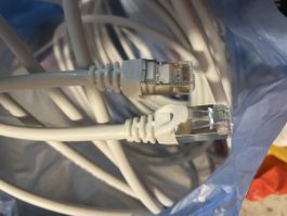 Netzwerkkabel Cat6a S/FTP Patchkabel 10m weiss neu