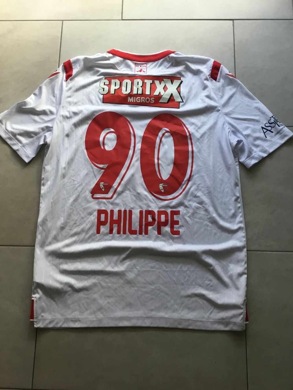 Maillot Domicile FC Sion 2018-2019 - Taille M - Marque Macron - Occasion