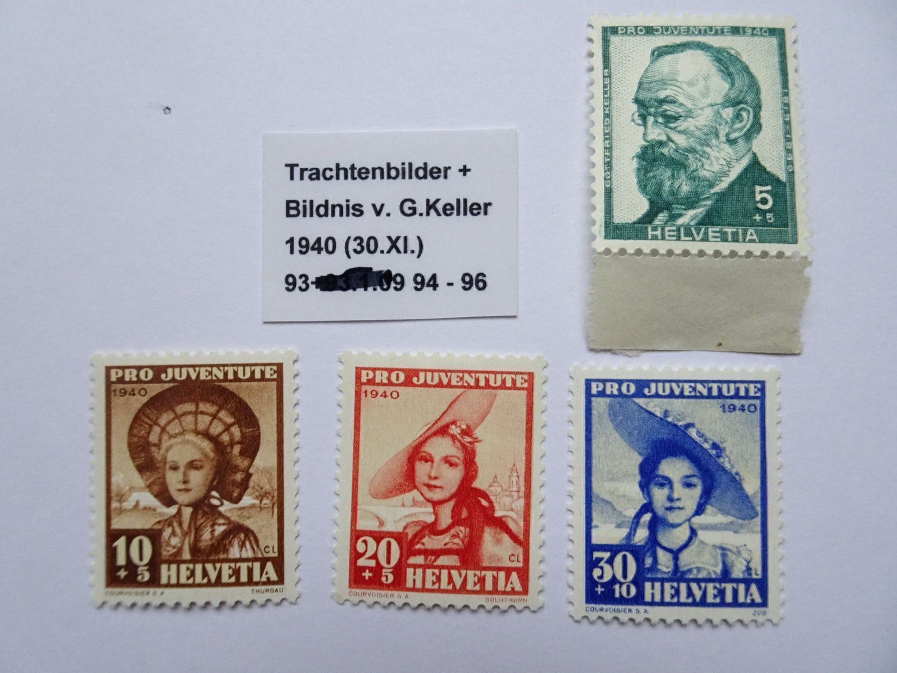 Tutti i francobolli: PJ 1940** – Nuovo (secondo la descrizione) da Aadorf venduto da Chnorli-Furz