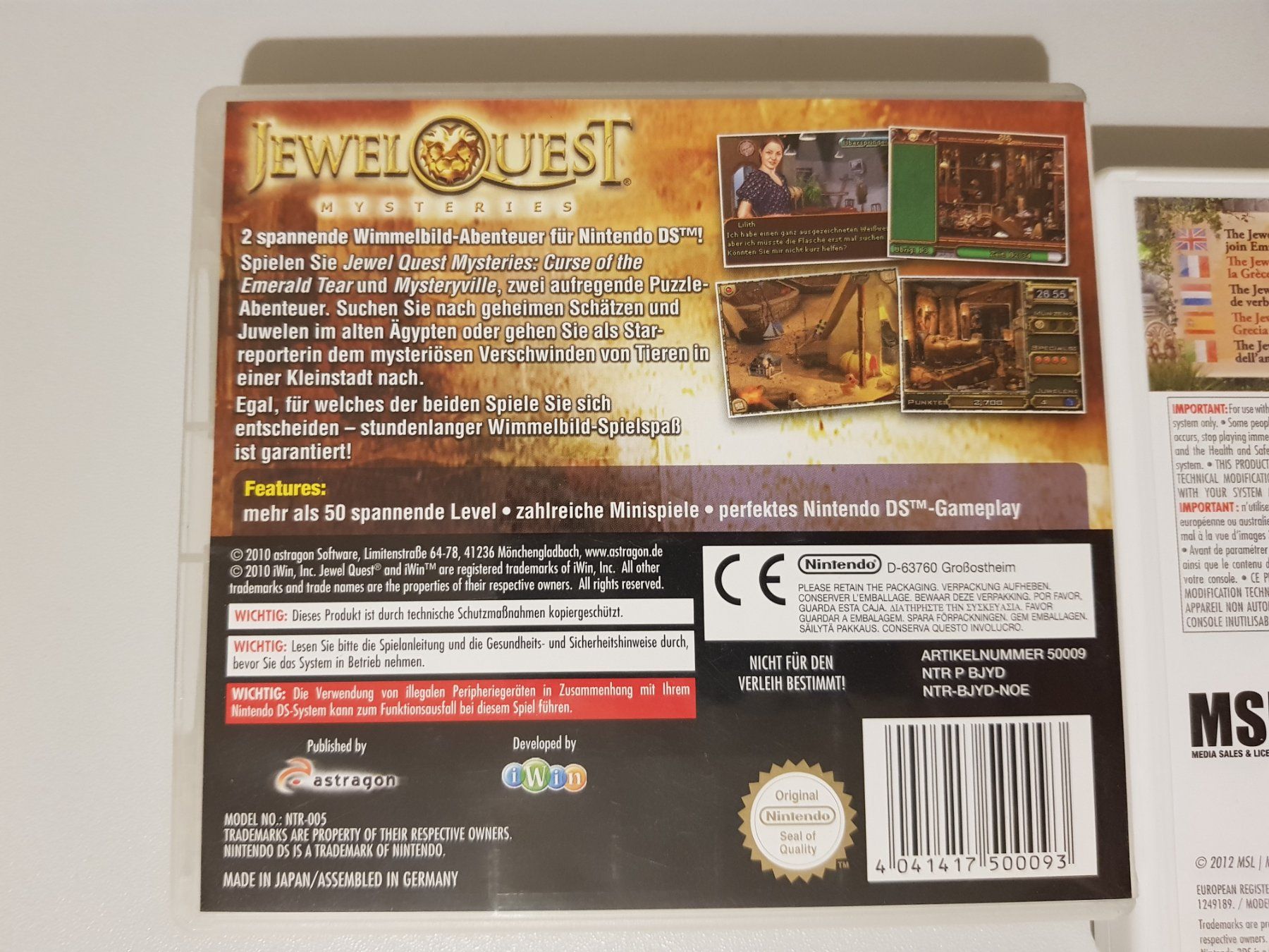 Nintendo Giochi: 2x Jewel Quest /DS & 3DS – Usato da Münchenstein venduto da 2DGames 3