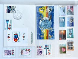 Briefmarken Weltraumfahrt Apollo  über 50 Einzelstücke