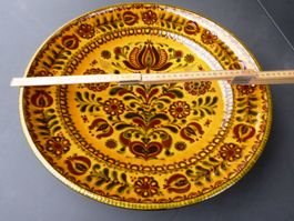 riesige Keramikplatte W. Aebi Hasle handbemalt DM45cm