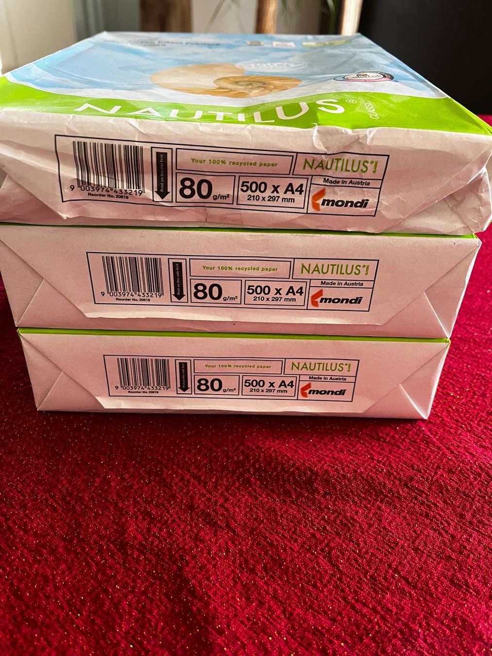 Carta: Recyclingpapier A4 + A3 – Nuovo (secondo la descrizione) da Bözberg venduto da sojana 1