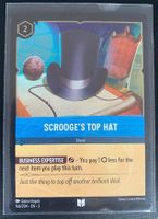 Lorcana FOIL SCROOGE’S TOP HAT 166/204 EN-3 Uncommon
