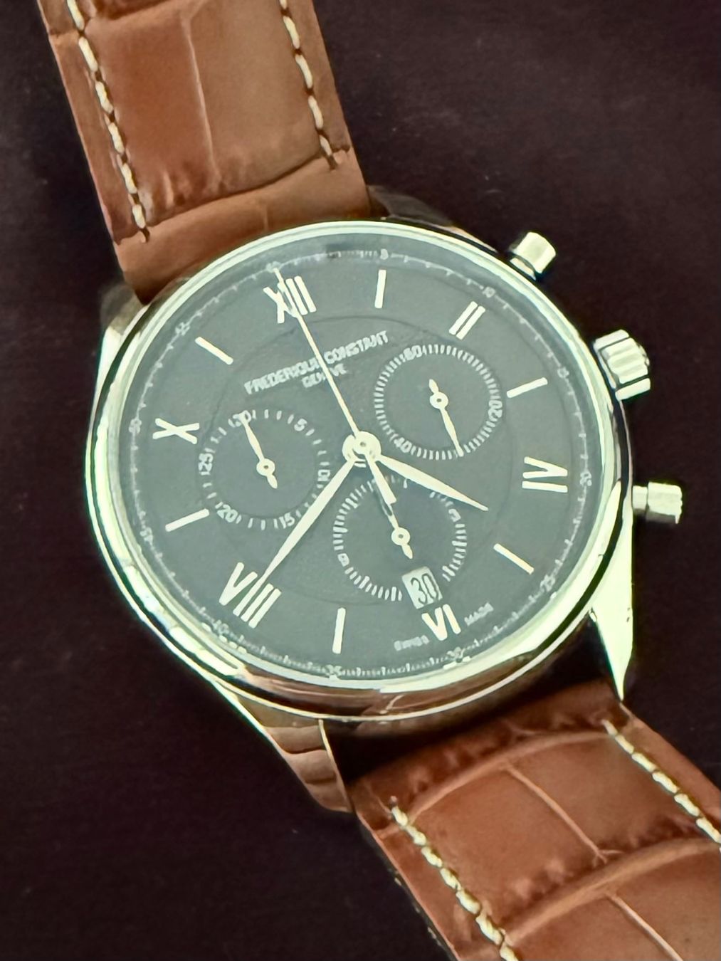 Frederique Constant Uhren: Frédérique Constant Geneve - Classics Chrono Black Dial – Gebraucht aus Schliern b. Köniz von 505SR2.0 4