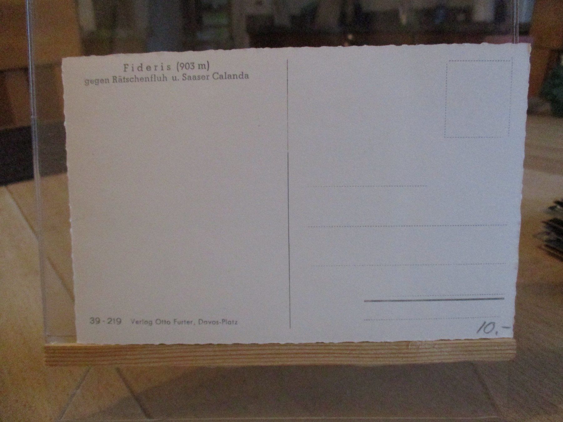 Cartoline postali: Fideris Rätschenfluh Saas Calanda Postkarte  2 – Usato da Felsberg venduto da sanwill 1