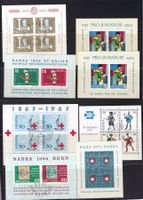 CH Briefmarken-Steckkarten, bunt gemischt