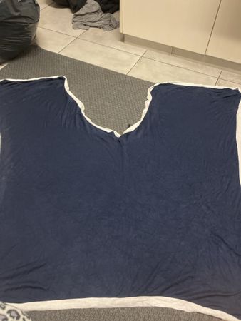 Schulter Abdecker Bolero/schal/ umhänger blau weiss