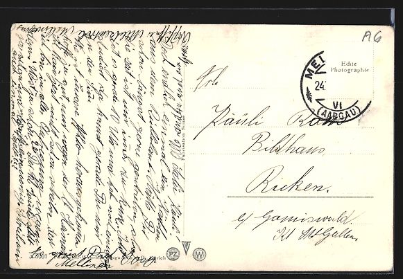 Cartoline postali: Mellingen, Teilansicht mit Strassenparti – Usato da Berlin venduto da bartko-reher 1