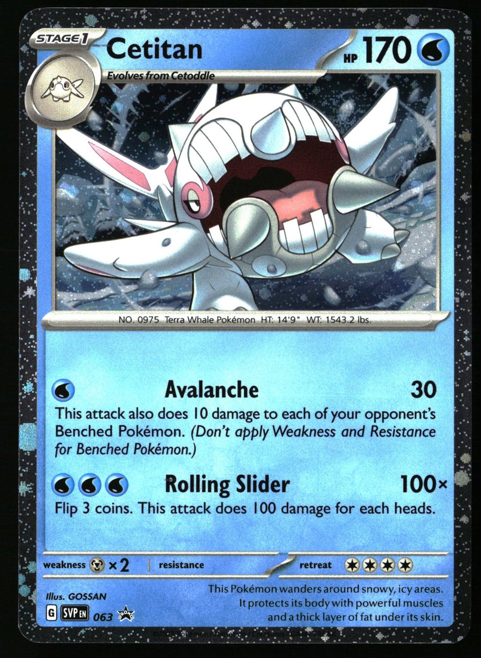 Pokémon Carte collezionabili: Cetitan #63 Pokemon Promo – Usato da Feuerthalen venduto da Plazatoys