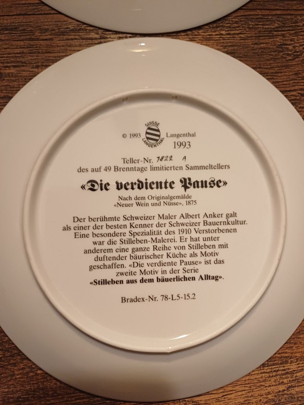 Piatti: Bemalte Teller – Usato da Reichenbach im kandertal venduto da alp_m52b 4