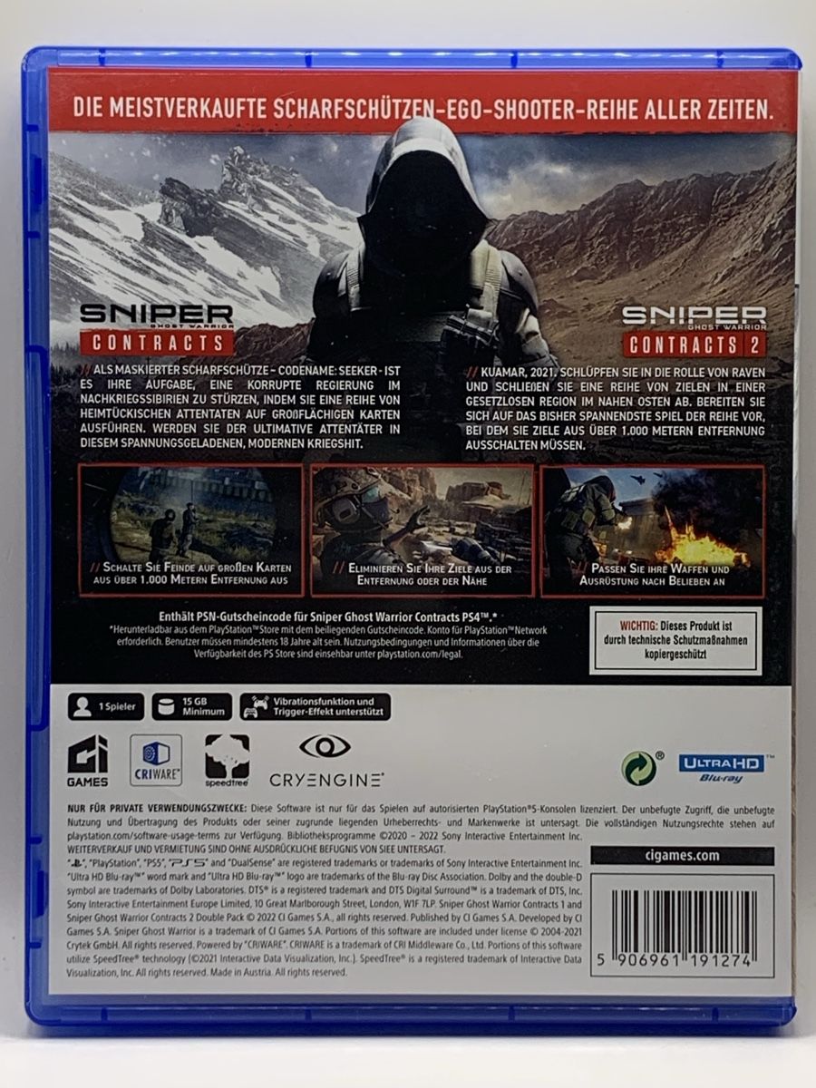 Sony Giochi: Sniper Ghost Warrior Contracts 2 - PS5 – Usato da Ostermundigen venduto da RG-Collector 1