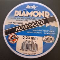 Nylon Araly Diamond 0.23 mm  732 mètres/Meter