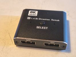 8K DisplayPort Switch Umschaltbox mit Fernbedienung