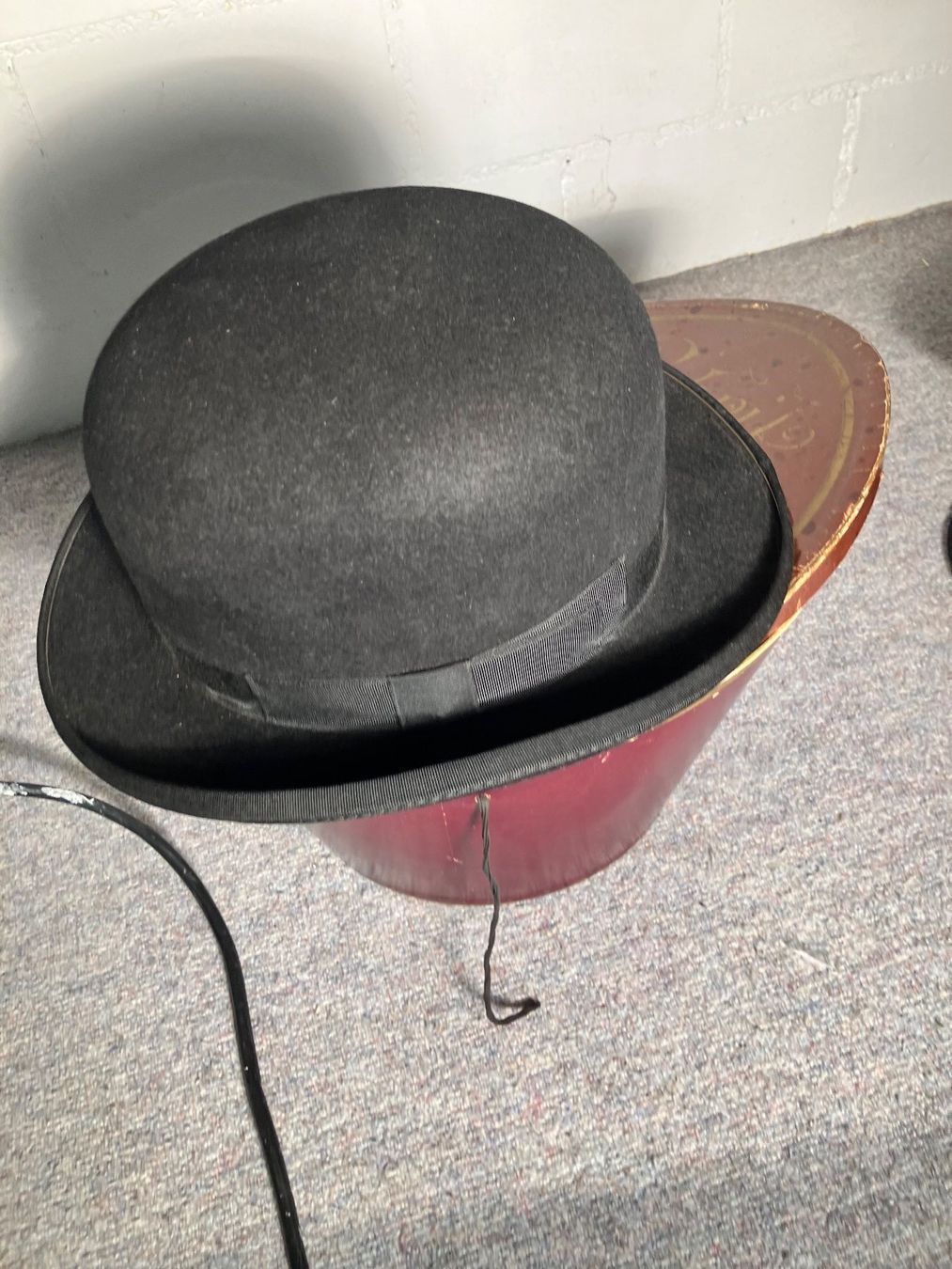 Hüte, Mützen & Caps: Eleganter Herrenhut, Melone, Antik – Gebraucht aus Bichwil von Bac2 1