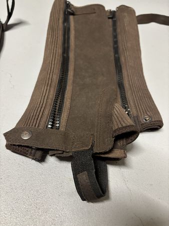 2 Paar Reit-Chaps XL dunkelbraun Beinlinge