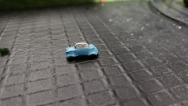 Miniatur Auto, hellblau, Vintage Modell, Top Zustand! Eisen