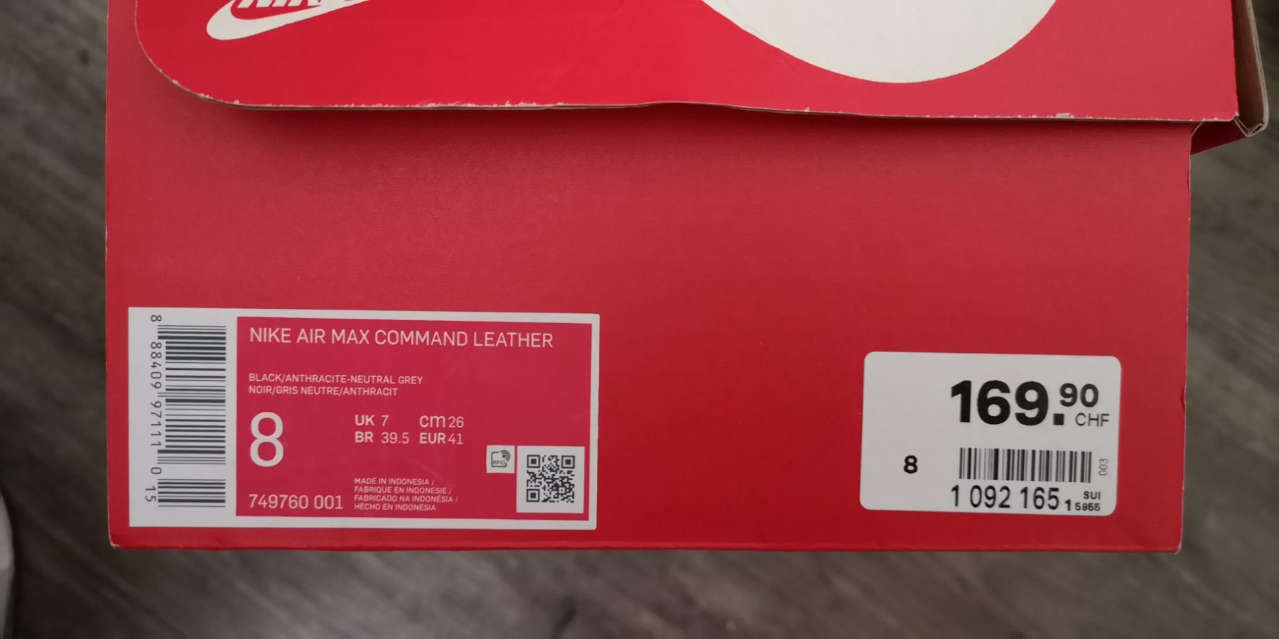 Nike Scarpe da donna: Nike Air Max Command Leather, Sneakers Grösse 41, Neu! – Nuovo e nell'imballaggio originale da Thun venduto da ondas 2