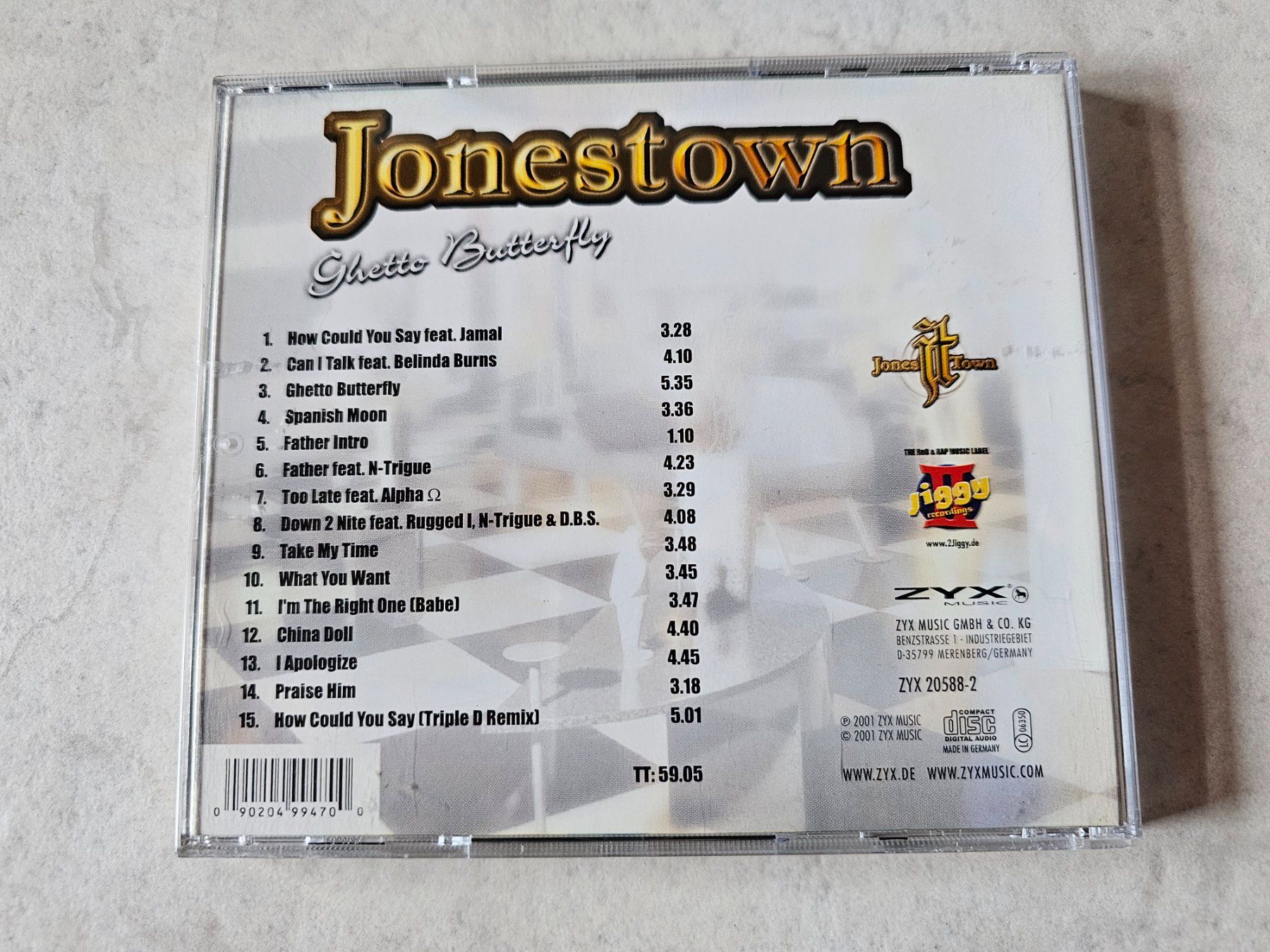 CD: Jonestown  -  Ghetto Butterfly – Usato da Schneisingen venduto da backstore24 1