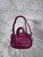 Chic Pink Quilted Leather Handbag w/ Strap